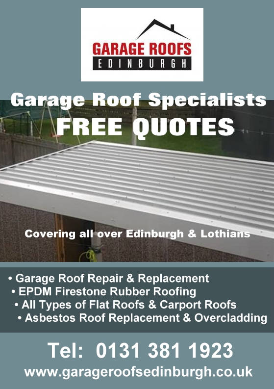 garage rubber roofing services edinburgh